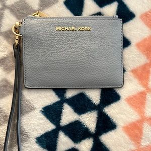 baby blue Michael Kors coin purse